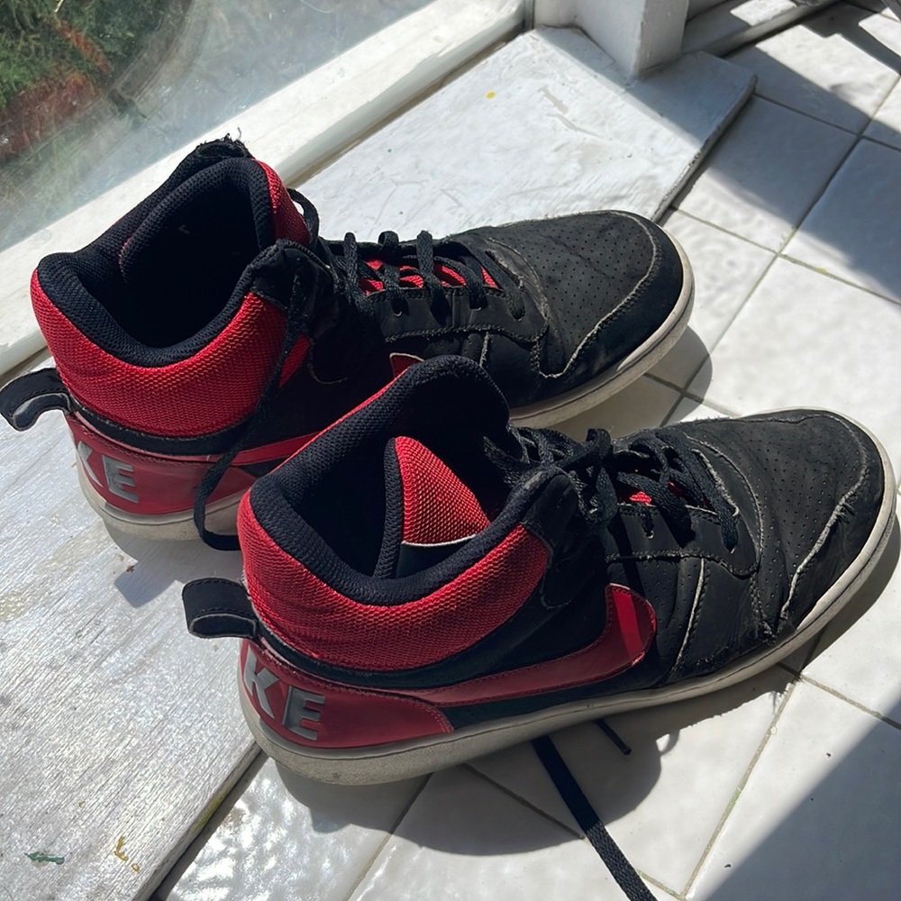 Nike Court Borough Mid 'Black Action Red' 838938-061